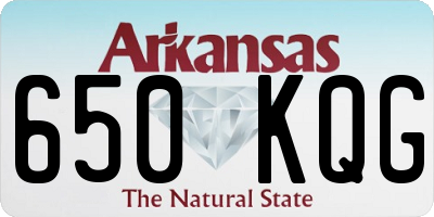 AR license plate 650KQG