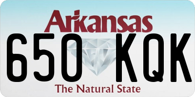 AR license plate 650KQK
