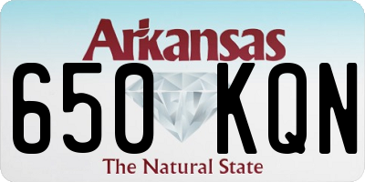 AR license plate 650KQN