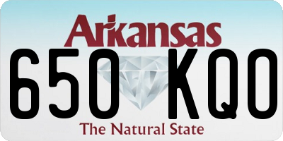 AR license plate 650KQO
