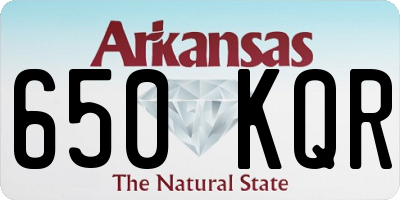 AR license plate 650KQR