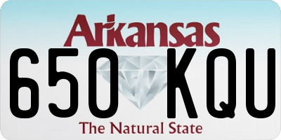 AR license plate 650KQU