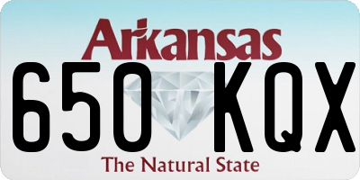 AR license plate 650KQX