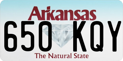 AR license plate 650KQY