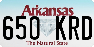 AR license plate 650KRD