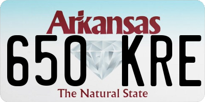 AR license plate 650KRE