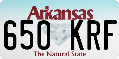 AR license plate 650KRF
