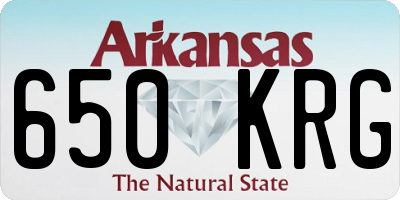 AR license plate 650KRG