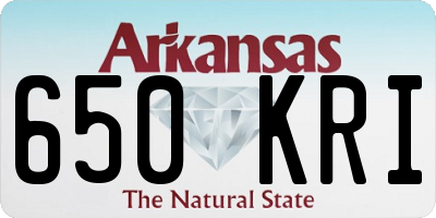AR license plate 650KRI