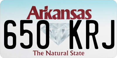 AR license plate 650KRJ