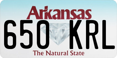 AR license plate 650KRL
