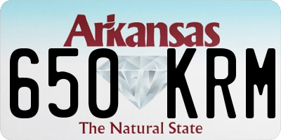 AR license plate 650KRM