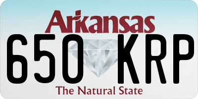 AR license plate 650KRP