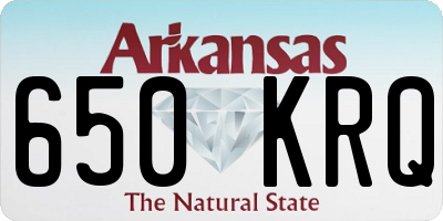 AR license plate 650KRQ