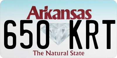 AR license plate 650KRT