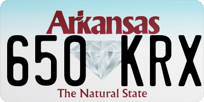 AR license plate 650KRX
