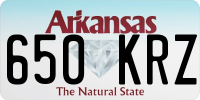AR license plate 650KRZ