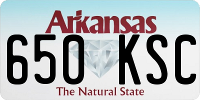 AR license plate 650KSC