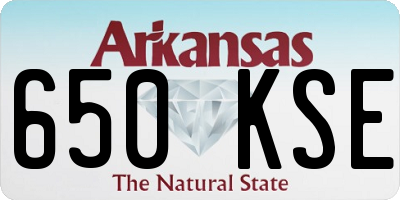 AR license plate 650KSE