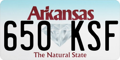 AR license plate 650KSF