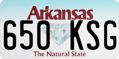 AR license plate 650KSG