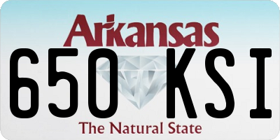 AR license plate 650KSI