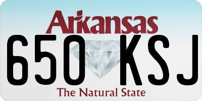 AR license plate 650KSJ