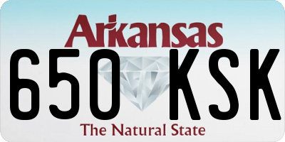 AR license plate 650KSK