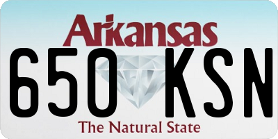 AR license plate 650KSN