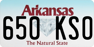 AR license plate 650KSO