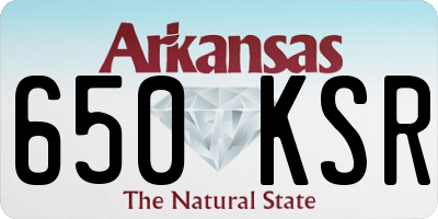 AR license plate 650KSR