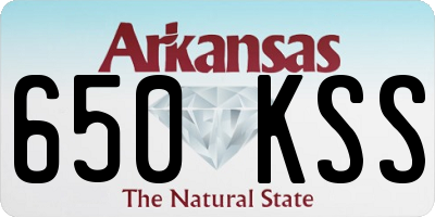 AR license plate 650KSS