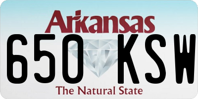 AR license plate 650KSW