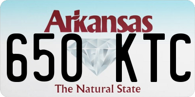 AR license plate 650KTC
