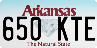 AR license plate 650KTE