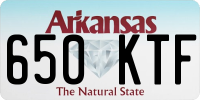 AR license plate 650KTF
