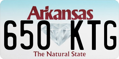 AR license plate 650KTG