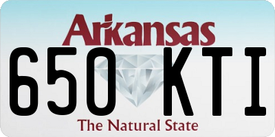 AR license plate 650KTI