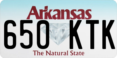 AR license plate 650KTK