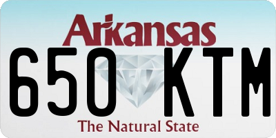 AR license plate 650KTM