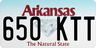 AR license plate 650KTT