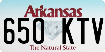 AR license plate 650KTV
