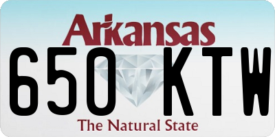AR license plate 650KTW