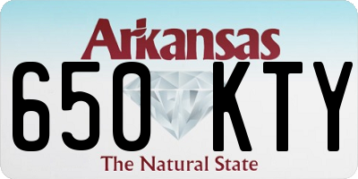 AR license plate 650KTY
