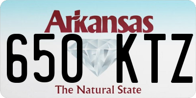 AR license plate 650KTZ