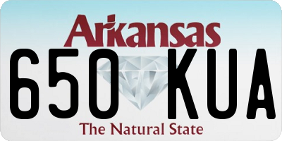 AR license plate 650KUA