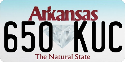 AR license plate 650KUC