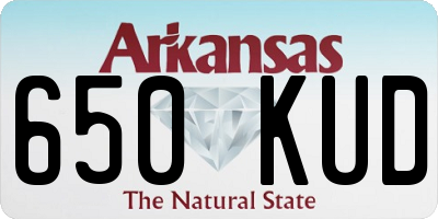 AR license plate 650KUD