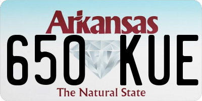 AR license plate 650KUE