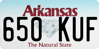 AR license plate 650KUF